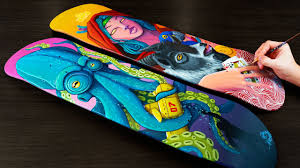 Each having smart objects for integrating your own graphics into the scene. How I Make Custom Painted Skateboards Youtube