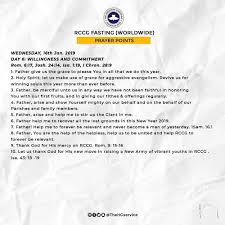 Welcome to the month of may 2021 beloved, thank you for choosing to spend time with our father here. Day 6 Rccg 2019 Fasting Prayer Points Wednesday 16th Jan 2019