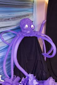Fun Octopus Made With Pool Noodles And Foam Spray Ocean Commotion Decorations Vbs2016 Vbs Crafts Ocean Vbs Vbs Themes