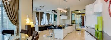 This thoughtful design incorporates bold blue tones against a calming neutral backdrop in the home's main living spaces. Best Home Interior Design Malaysia