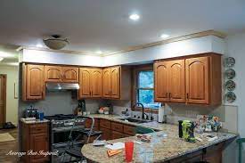 Photo gallery top 2021 kitchen designs, remodeling ideas, wall colors & diy decor. Diy Kitchen Soffit Makeover How To Disguise A Kitchen Soffit Average But Inspired