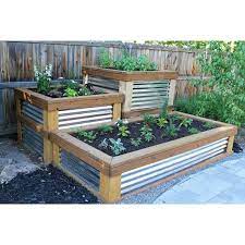 Tole Ondulee Design De Jardin Potager Tole Ondulee Meubles De Jardin En Bois