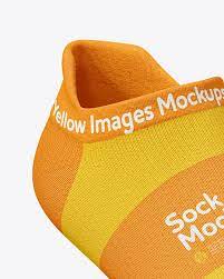 Download Short Toe Sock Mockup In Apparel Mockups On Yellow Images Object Mockups
