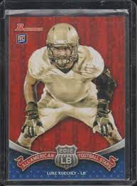 Year set team card # price; 2012 Bowman Luke Kuechly Panthers Rookie Football Card Baa Lk At Amazon S Sports Collectibles Store