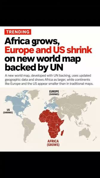 What Africa looks like after the UN voted to adopt a new map ...