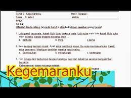 Soal pas kelas 1 kurikulum 2013 tahun 2020/2021, download soal uas kelas i sd/mi tema 1 2 3 4 kurikulum 2013 revisi terbaru dan kunci jawaban. Soal Pts Semester 1 Kelas 1 Tema 2 Kegemaranku Revisi 2017 Youtube