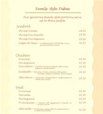 Family Style Menu 2