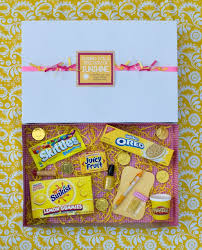 Wrap your gift in cheer with our yellow gift bags & wrap. Colorful Gift Basket Ideas A Girl And A Glue Gun
