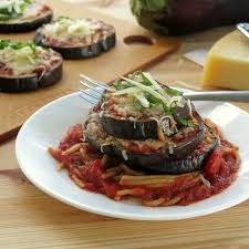 Easy Eggplant Parmesan Stacks Recipe Main Dishes With Eggplant Olive Oil Salt Pasta Sauce Mozzarella Cheese Pa Recipes Vegetable Recipes Eggplant Parmesan
