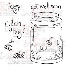 We store our digital freebies in a folder on our dropbox account. Caught A Bug Free Digital Stamp Challenge Digital Stamps Get Well Cards Digi Stamps