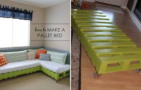 The pallets were cut and assembled to make a small frame for the dog bed. How To Build A Pallet Bed From Scratch 10 Different Methods