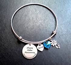 Personalized products are the best gift for any female on her anniversary. Bracelets 2nd Anniversary Gifts For Her 730 Days And Counting Cotton Anniversary Gift For Her Happy 2nd Wedding Anniversary Bangle Bracelet With Blue Love Crystal Gift Handmade Products