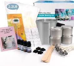 Check spelling or type a new query. Amazon Com Candle Making Kit Easy To Make Colored Candle Soy Wax Kit Include Wax Rich Scents Dyes Wicks Tins More