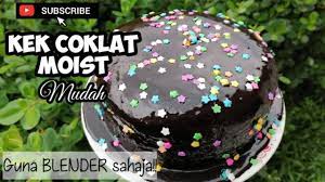 Sebab kena oderan itu noxxa lah. Kek Coklat Moist Mudah Guna Blender Youtube