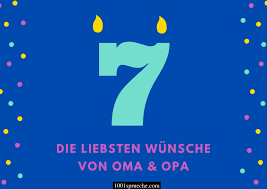 34 Gluckwunsche Zum 7 Geburtstag Spruche Gedichte Zitate 2021