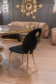 Once you've found the perfect gently used dining room set, add in a chest of drawers, dining room credenza, or another storage piece to help keep linens, dinnerware, and other supplies organized and out of sight. Get Inspired By These Luxury Dining Chairs Designed By Top Interior Designers Modern Dining Tables Modern Dining Chairs Dining Chairs Luxury Chairs