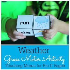 These fun weather stem activities for kids are excellent for simple spring science experiments! Weather Theme Movement Game