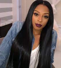 Beautiful Black Straight Hair From Www Sishair Com Straight Human Hair Human Hair Lace Wigs Wig Hairstyles