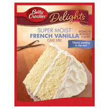 Betty Crocker Super Moist French Vanilla Cake Mix 15 25oz French Vanilla Cake Vanilla Cake Mixes Cake Mix