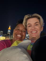 There was a time when I couldn't imagine this life yet here I am standing  side by side with the woman I love, open, proud, and free. I grew up  believing this