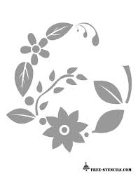 Join my templates and tutorials newletter and get access to 100+ free svg cut files and printable templates starting with this one. Free Printable Floral Pattern Stencil Floral Stencil Flower Stencil