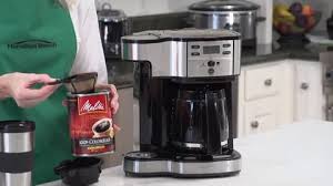 Hamilton beach single serve and full pot coffee brewer. Hamilton Beach 2 Way Coffee Maker With 12 Cup Carafe Pod Brewing Black Stainless 49980z