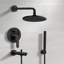 Tub And Shower Faucets Shower Faucet Color Matte Black Thebathoutlet Tub And Shower Faucets Shower Systems Shower Faucets