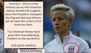 And even at the moment of triumph some conservatives on twitter focused on what they perceived to be her. Chuck Always A Trumpican Done With Gop On Twitter The Greatness Of America Even For Megan Rapinoe 1st Amendment Rights Extend To All Americans It Also Allows Me To Post Memes