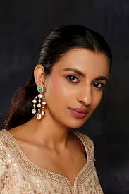 Aaru Green Moissanite Earrings