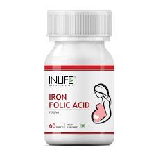 Inlife Iron Folic Acid Supplement 60 Tablets 2 Pack Buy Online In Albania At Desertcart