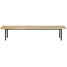 Banc tv design blanc laqué/chêne clair camargue. Banc En Chene Massif Et Metal Noir Magnus Maisons Du Monde