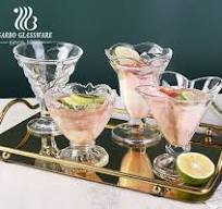 Luxury Tulip Shape Ice Cream Glass Cup for Sundae and ...