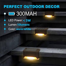 Shop Ip65 Outdoor Solar Deck Lights Solar Step Lights Waterproof Solar Lights For Stairs Step Fence Yard Patio And Pathway Overstock 31907947