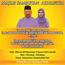 Selamat pengantin baru tengku muda pahang :) selamat pengantin baru buat tengku muda pahang, tengku abdul rahman yang dikhabarkan telah bernikah dengan cik puan nur bahiyah akip, 29yrs, berasal dari kuala lumpur. Cik Puan Julita Aishah