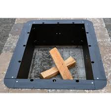 Patented design for adding multiple accessories such as grills, charcoal trays, condiment tables, rotisseries, etc. 36 X 24 Rectangle Plug N Play Insert Rectangular Fire Pit Fire Pit Insert Metal Fire Pit