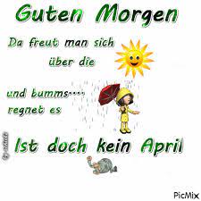 Wenn es morgen regnet, bleibe ich zu hause. Guten Morgen Picmix