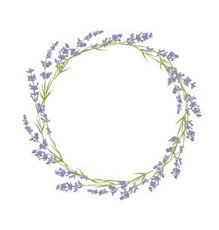 Circle Of Lavender Flowers Vector Image On Vectorstock Wreath Drawing Flower Drawing Wreath Watercolor