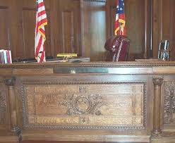 This Is The Judge S Bench At Courtroom No 2 At The Greene County Common Pleas Court Hope Chest Storage Bench