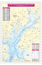 Upper Chesapeake Bay Annapolis To Susquehannah River Fishing Map