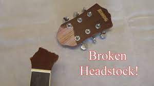 Broken Headstock Repair! - Youtube