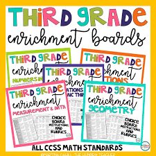 This level features grade 5 math topics as follows : Math Enrichment In Upper Elementary Third Fourth Fifth And Sixth Grade Math Enrichment The Hungry Teacher