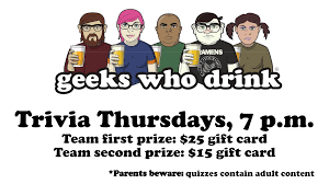 And it's where useless knowledge means everything. Geeks Who Drink Trivia Filling Station Taps