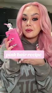 pink hair recipe 🌸 #hairdye #pastelpinkhair #pinkhair