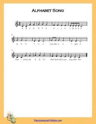 Append +tab or +tablature (without the quot. Alphabet Song Abc Song Lyrics Videos Free Sheet Music For Piano