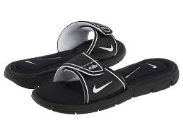 Black And White Nike Sandals Nike Comfort Slide Black White Women S Sandals White Womens Sandals Womens Sandals Buy Nike Shoes