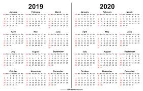 2019 2020 Calendar Print Calendar Calendar Printables Printable Calendar Template