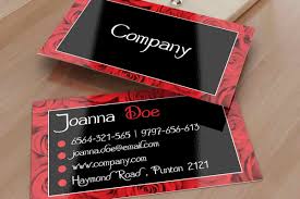 Create business cards online and get free shipping with vistaprint! Black And Red Floral Business Card Template Floral Business Cards Free Business Card Templates Printing Business Cards
