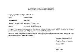 Surat sanggup merupakan surat yang berisi kata aksep atau promes dimana penerbit menyanggupi untuk membayar sejumlah uang kepada orang demikianlah penjelasan mengenai pengertian surat berharga, jenis, ciri, manfaat & contohnya. 10 Contoh Surat Pernyataan Untuk Berbagai Keperluan File Doc
