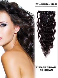 Remy Human Hair Extension Wavy Dark Brown 7pcs Clip In Remy Human Hair Extensions Remy Human Hair Extensions Wavy Hair Extensions Cheap Human Hair Wigs