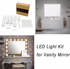 If you want to go a bit overboard, you can use the lighted frame diy makeup mirror idea. Hollywood Diy Vanity Lights Strip Kit For Lighted Makeup Dressing Table Mirror Plug In Led Lighting Fixture Hollywood Vanity Table Mirror For Makeupmirror For Makeup Aliexpress